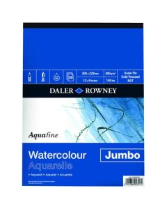 Jumbo Aquafine Watercolour Pad 12x9" White