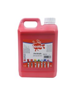 Acrylic Bright Red Paint 2 Litres