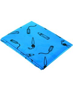 Blue Patterned Splash Mat