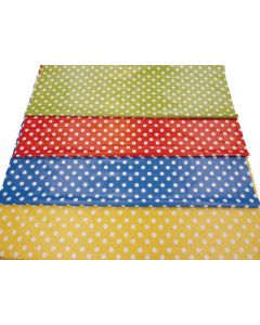 1 x 1.38m PVC Table Covering Red Spot