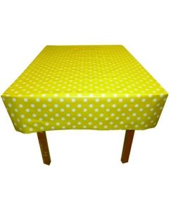 1 x 1.38m PVC Table Covering Yellow Spot