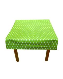 1 x 1.38m PVC Table Covering Green Spot