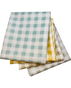 1.4m x 1.7m Pastel Gingham Patterned Table Covers Pack of 4