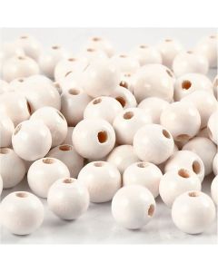 Wooden Beads White