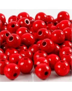 Wooden Beads Red