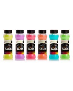 Fluorescent Sand Shakers 220g Pack of 6