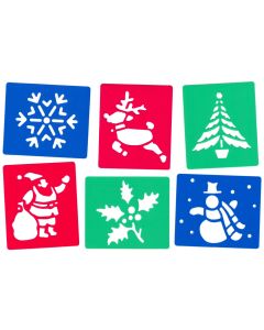 Christmas Stencils Assorted Pack of 6