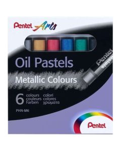 Pentel Arts Metallic Oil Pastels Pack of 6