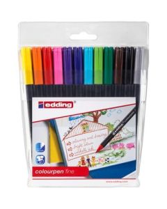 edding Colouring Pens Fine Tip Assorted Pack of 12