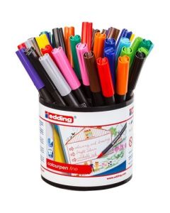 edding Colouring Pens Fine Tip Assorted Tub of 42