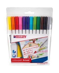 edding Colouring Pens Broad Tip Assorted of Pack of 12
