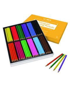 KCS Giant Triangular Coloured Pencils Assorted Pack of 144
