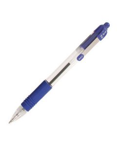 Zebra Z-Grip Retractable Ballpoint Pens Blue Pack of 12
