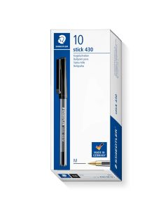 Staedtler Stick Ballpoint Pens Black Pack of 10