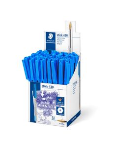 Staedtler Stick Ballpoint Pens Blue Pack of 50
