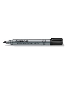 Staedtler Lumocolor Flipchart Markers Black Pack 10