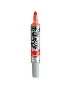 Pentel Maxiflo Liquid Ink Drywipe Markers Red Pack of 12
