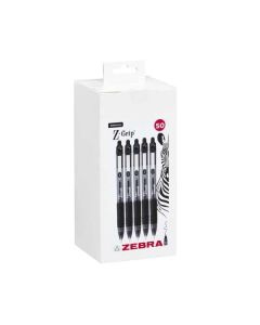 Zebra Z-Grip Smooth Retractable Ballpoint Pens Black Pack 50