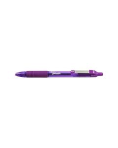 Zebra Z-Grip Smooth Retractable Ballpoint Pens Violet Pack 50