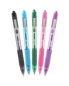 Zebra Z-Grip Smooth Retractable Ballpoint Pens Assorted Pack of 5