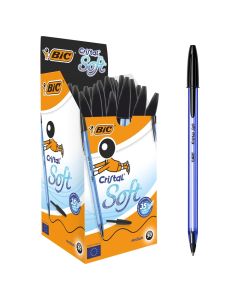 BIC Cristal Soft Pens Box of 50 Black