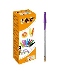 BIC Cristal Original and Fun Colour Ballpoint Pens Assorted Colours Pack of 20