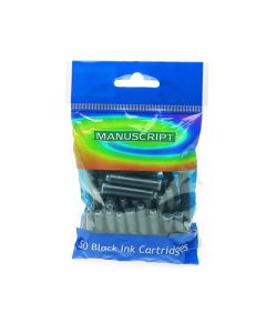 Manuscript Ink Cartridges Black Bag of 50