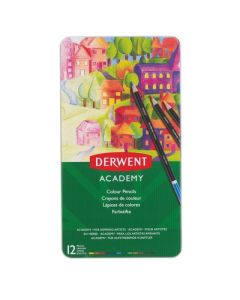 Derwent Academy Colouring Pencils Tin of 12