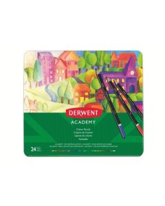Derwent Academy Colouring Pencils Tin of 24