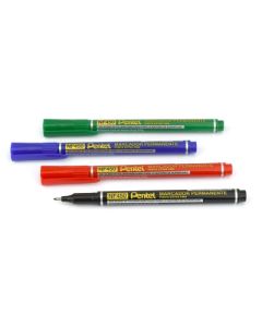 Pentel Extra Fine Permanent Markers Assorted Pack of 4