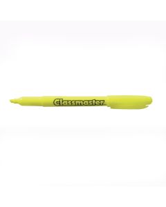 Classmaster Slim Barrel Highlighters Yellow Chisel Tip Pack of 10