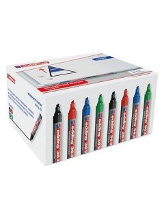 edding 363 Drywipe Markers Chisel Tip Assorted Colours Pack of 50