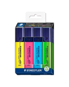 STAEDTLER Textsurfer Highlighters Assorted Colours Pack of 4