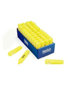 Swash Premium Highlighters Yellow Pack of 48