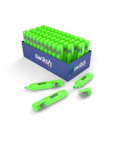 Swash Premium Highlighters Green Pack of 48