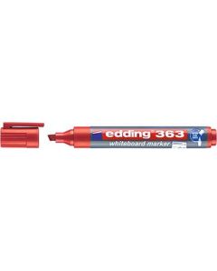 edding 363 Drywipe Markers Chisel Tip Red Pack of 10