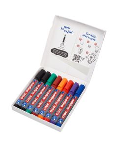 edding 360 Drywipe Markers Bullet Tip Assorted Colours Pack 8