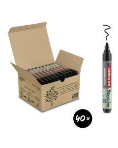 edding Ecoline e-28 Whiteboard Markers Black Pack of 40