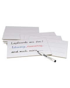 A4 Rigid Plain/Ruled Drywipe Whiteboards Pack of 30