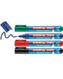 edding 380 Flipchart Markers Assorted Pack of 4