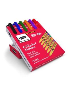 Show-me Flipchart Markers Assorted Colours Pack of 6