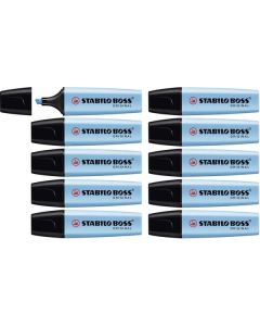 STABILO BOSS ORIGINAL Highlighters Blue Pack of 10