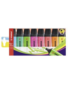 STABILO BOSS ORIGINAL Highlighters Assorted Neon Colours Pack of 8