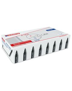 edding 366 Mini Drywipe Markers Bullet Tip Black Pack of 100