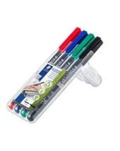 Lumocolor Universal OHP Pens Fine Assorted Pack of 4