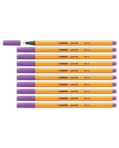 STABILO Point 88 Fineliner Pens Violet Pack of 10