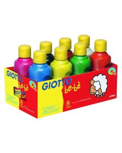 Giotto Washable be-be Paint Assorted Box 8