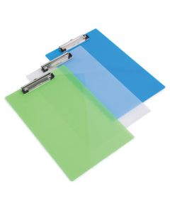 Frosted Transparent Clipboard A4 Assorted Colours