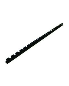 Plastic Comb Binding Rings 10mm Black Pack 100