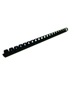 Plastic Comb Binding Rings 14mm Black Box 100